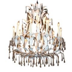 1940
s Iron Chandelier