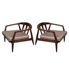 Pair of Milo Baughman Armchairs
