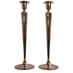 Pair of 1960s Silverplated Fairpoint Candlesticks 8