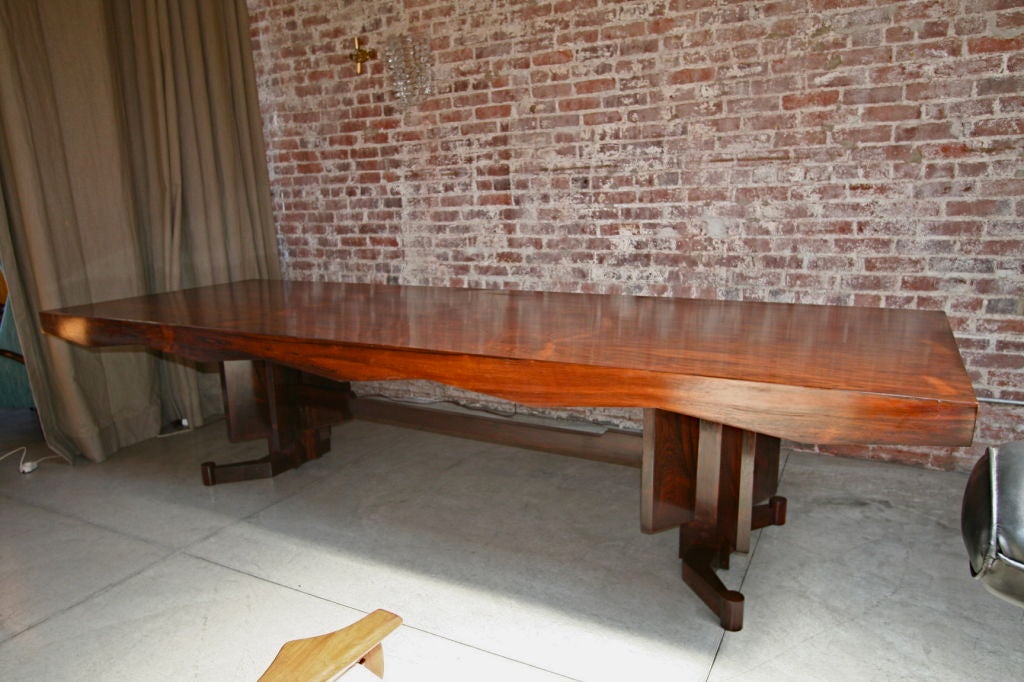 Scapinelli 1960s Brazilian Jacaranda Dining Table for Ten In Good Condition In Los Angeles, CA