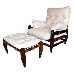 Jean Gillon Armchair and Ottoman