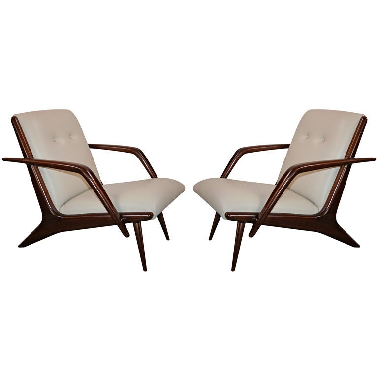 Pair of 1960s Scapinelli Brazilian Armchairs