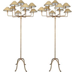 Pair of 70's Italian Floor Lamps