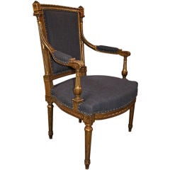 19th c. Louis XVI French Armchair