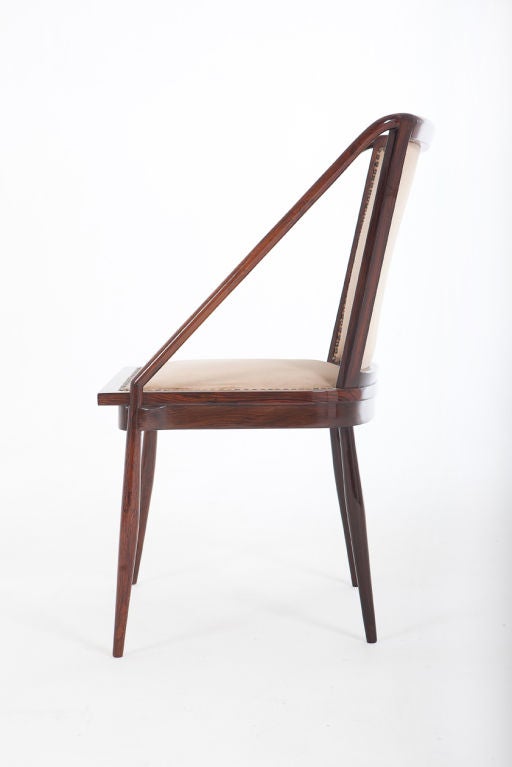 Mid-20th Century Set of 14 Jacaranda Chairs by Joaquim Tenreiro