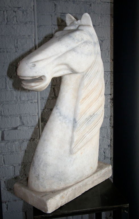 60's Marble Horse Head