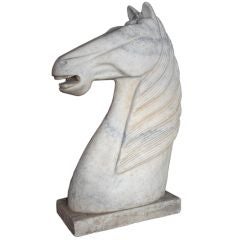 60's Marble Horse Head