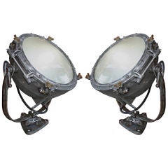 Pair of 1920s Westinghouse Flood Lights 1