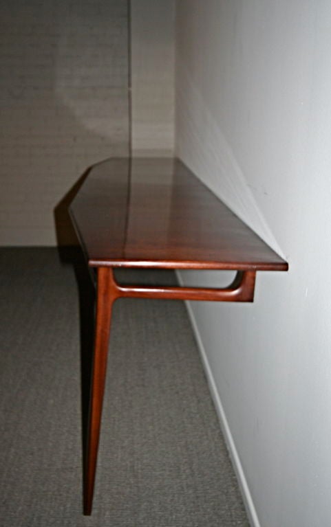 Scapinelli 1960s Brazilian Console Table In Excellent Condition In Los Angeles, CA
