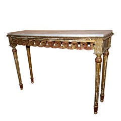 30
s Gilded Italian Console Table