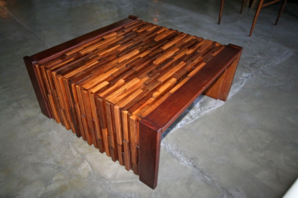 1960s Brazilian Jacaranda Coffee Table by Percival Lafer 3