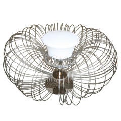 1970s Italian Sculptural "Metal Flower" Table Lamp from Luminara 5