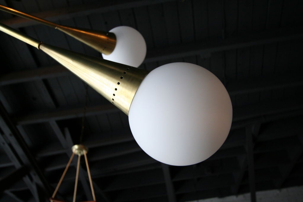 Mid-20th Century 60's Italian Sputnik Chandelier