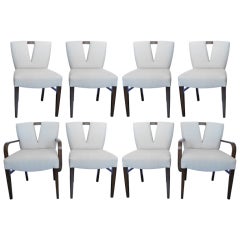 Set of 8 Dining Chairs By Paul Frankl