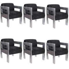 Set of 6 Arm Chairs by Paul Evans 3