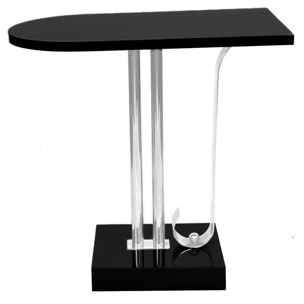 Metalwork 1930s Streamline Moderne Side Table by Belmont