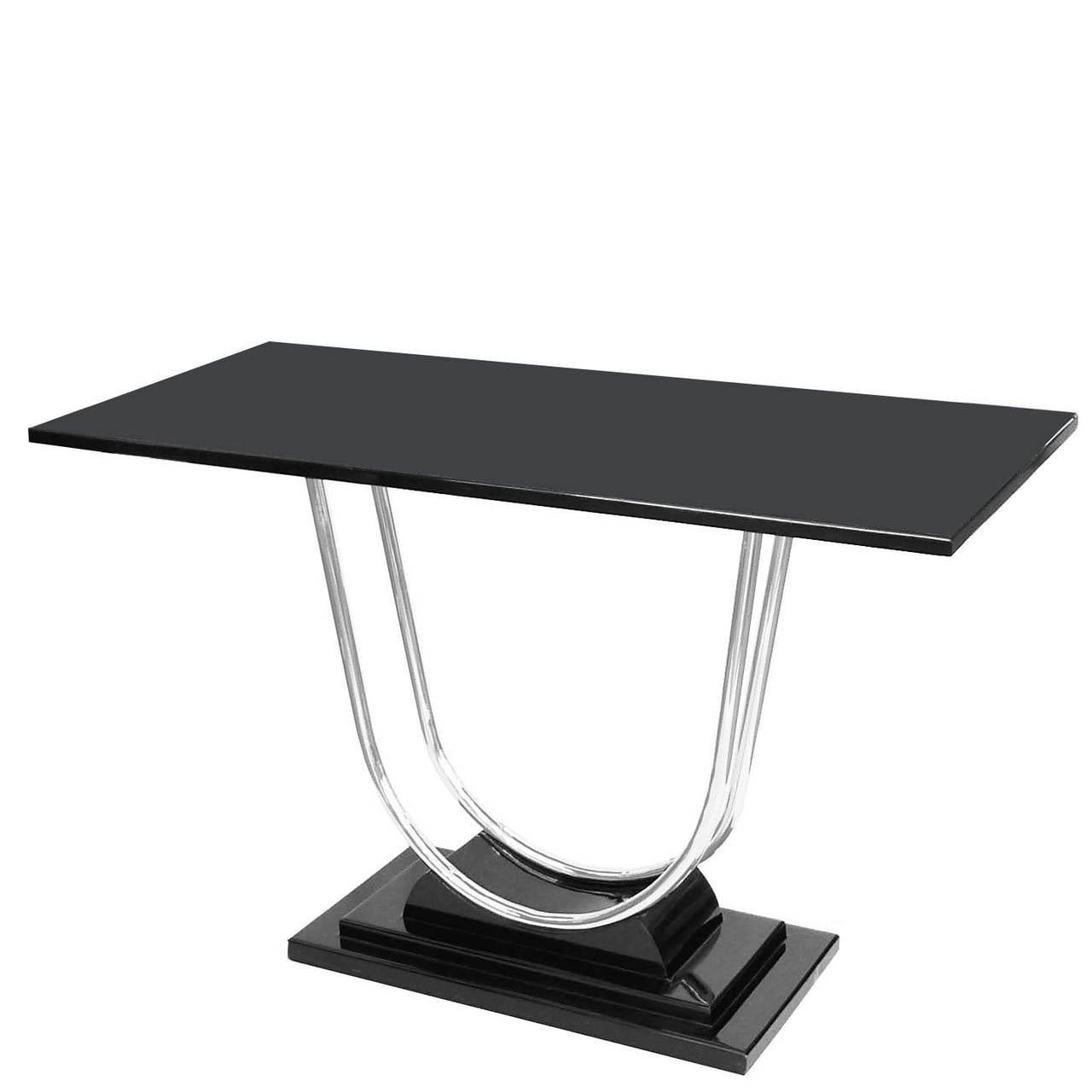1930s Streamline Moderne Art Deco Console Table