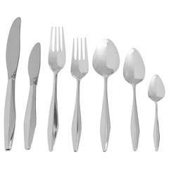 Gio Ponti Sterling Flatware Service for Twelve with Serving Pieces