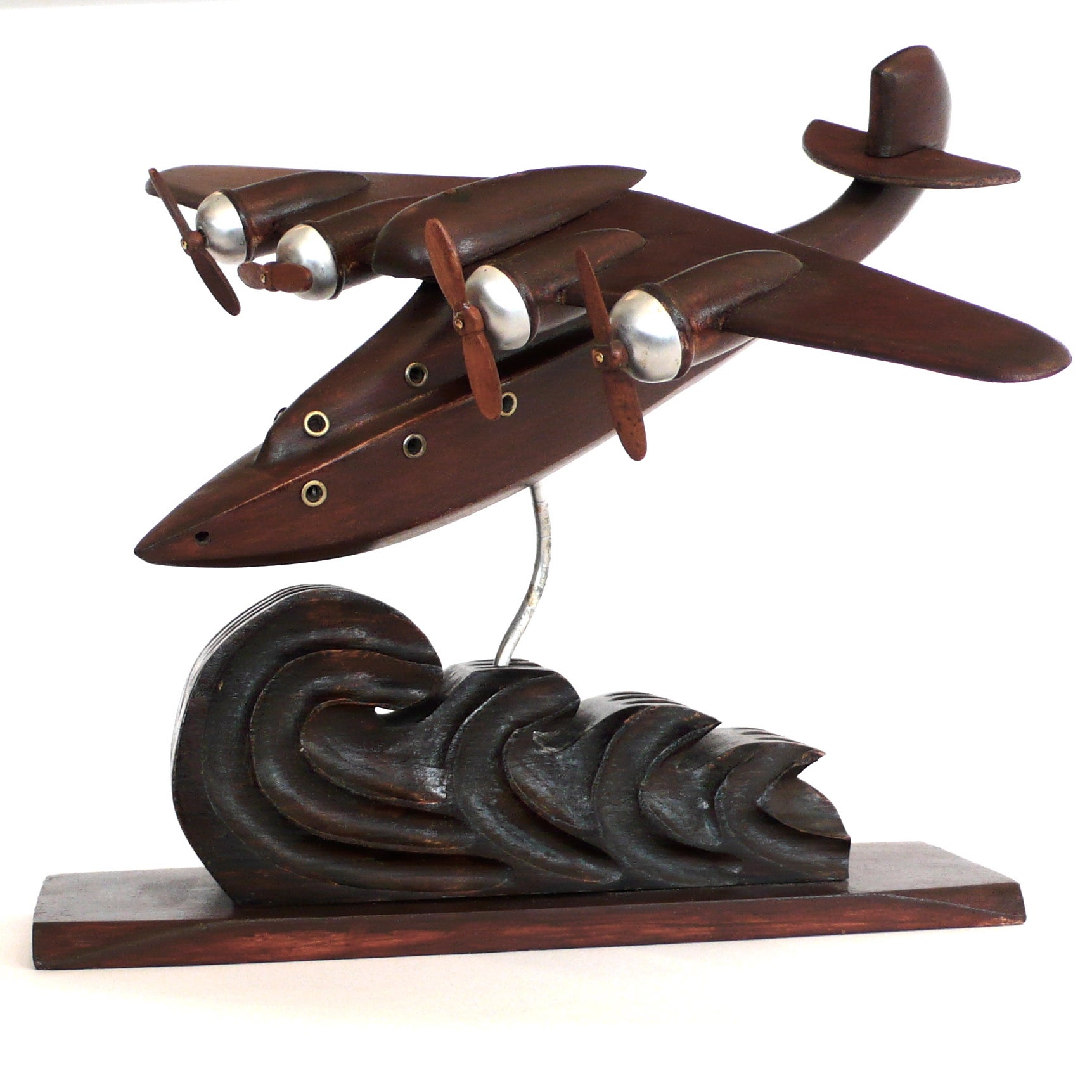 French Art Deco Airplane Model For Sale