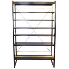 Used Rare Edward Wormley Open Frame Lit Shelf Room Divider for Dunbar