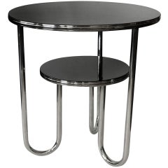 Streamline-Art-Déco-Tisch von Royal Chrome