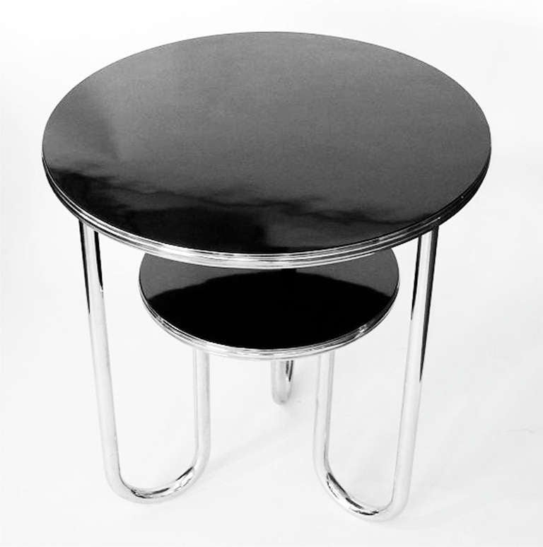 Streamline Art Deco Table by Royal Chrome