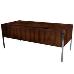 Outstanding Executive Desk by Richard Schultz in Rare Rosewood  