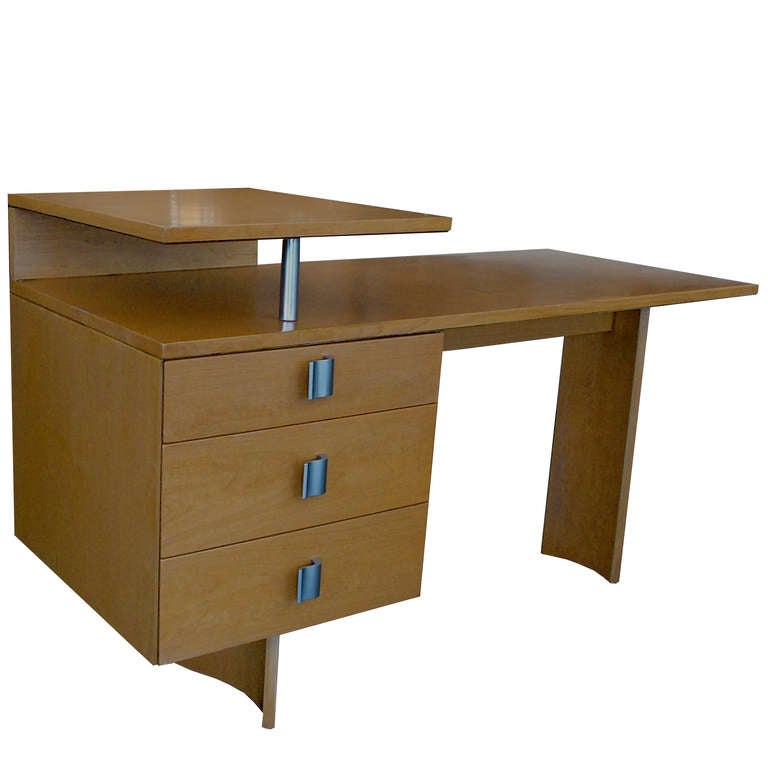 International Style Rare Architectural Desk by Eliel Saarinen For Sale