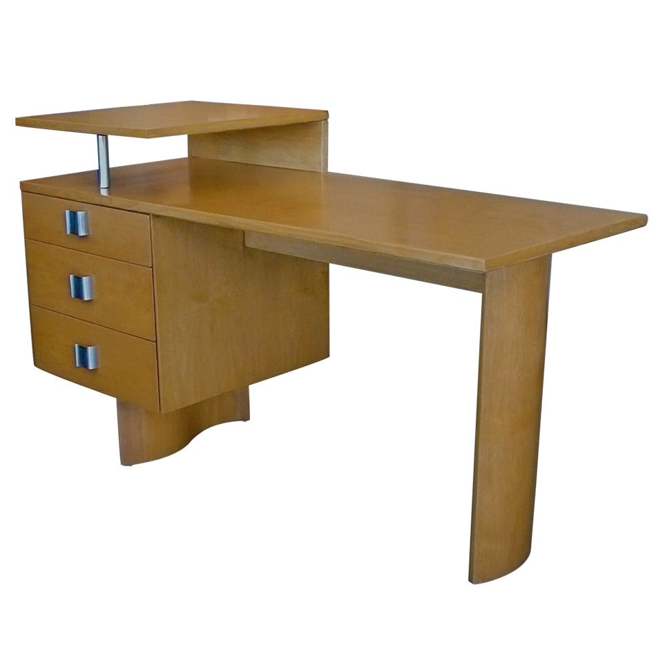 Rare Architectural Desk by Eliel Saarinen For Sale