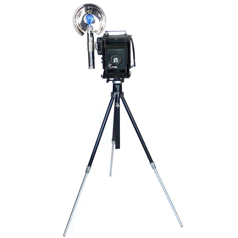 American Large Format Press Camera with Star Tripod