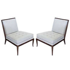 Pair of Slipper Chairs by T.H. Robsjohn-Gibbings