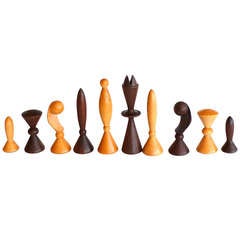 Vintage Star Trek Space Age Chess Set by Arthur Elliot for Anri