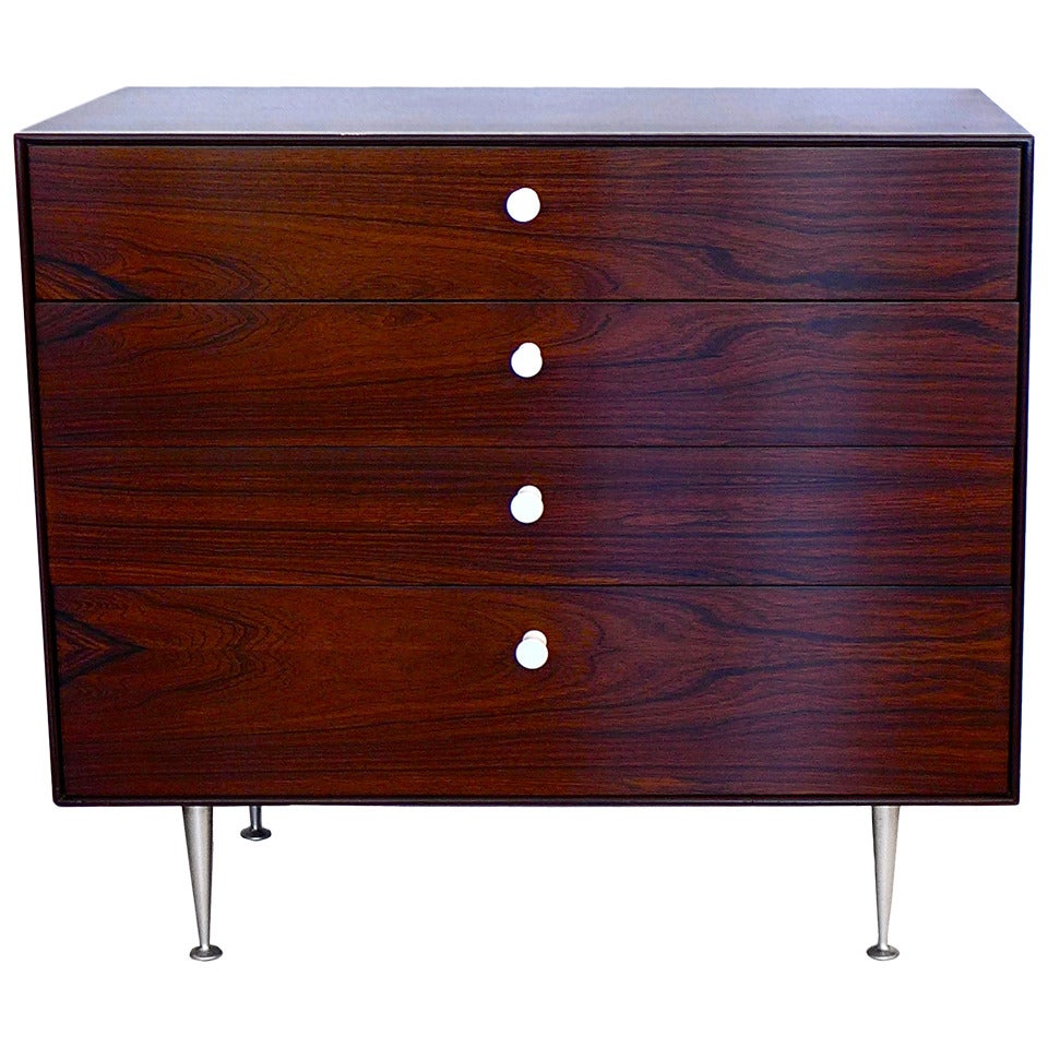 Thin Edge Rosewood Chest by George Nelson for Herman Miller For Sale