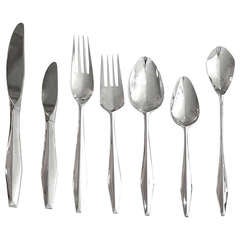 Gio Ponti Sterling Flatware Service for 12 + Serving 93 Pieces