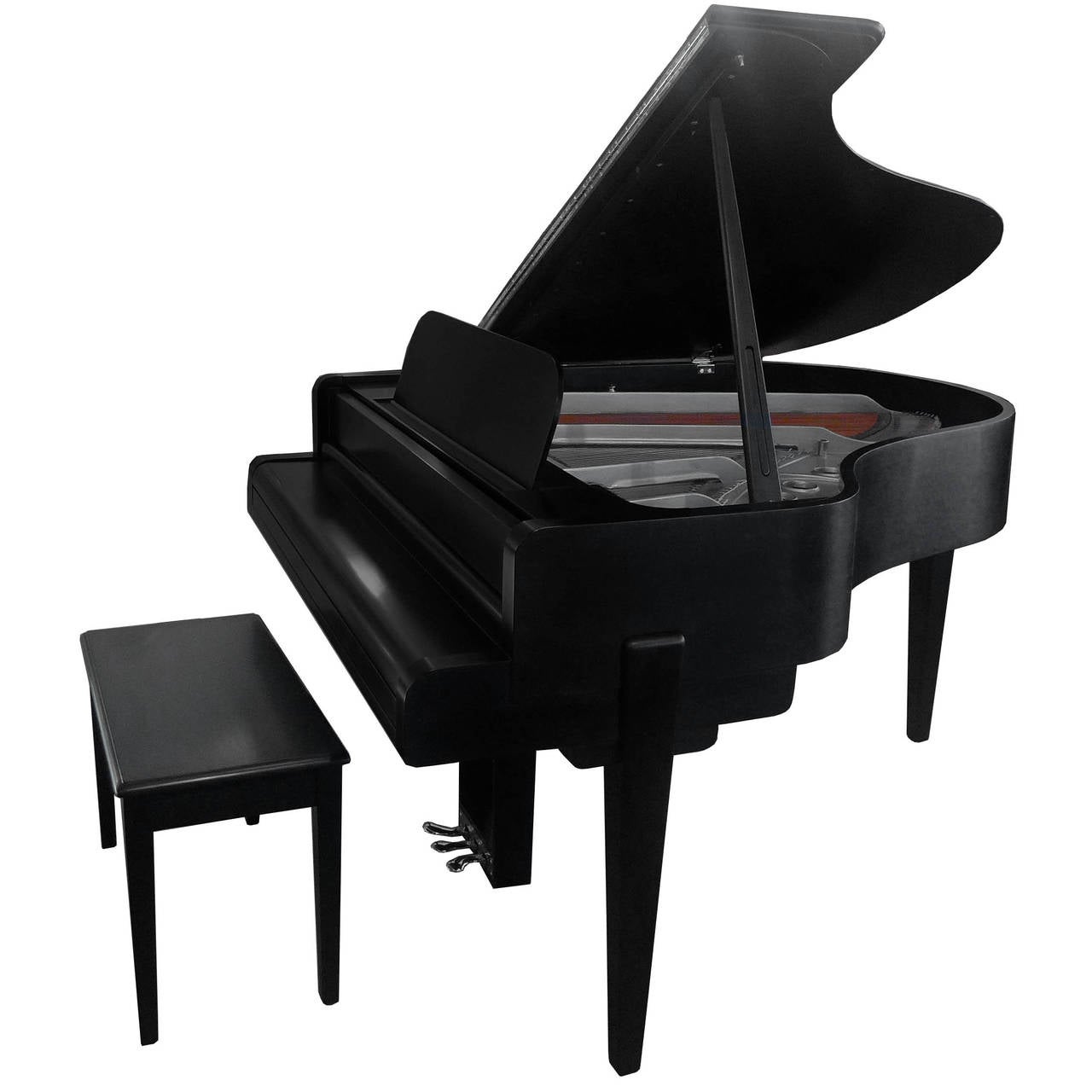 American Rare Streamline Art Deco 1938 Steinway Baby Grand Piano by Walter Daren Teague