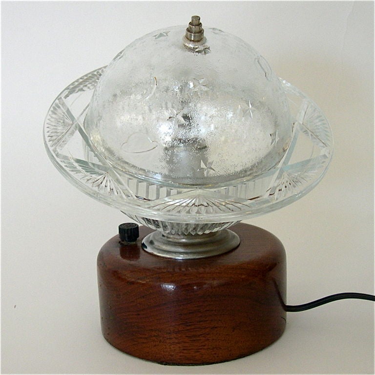 American Original 1930's Art Deco Saturn Planet Lamp