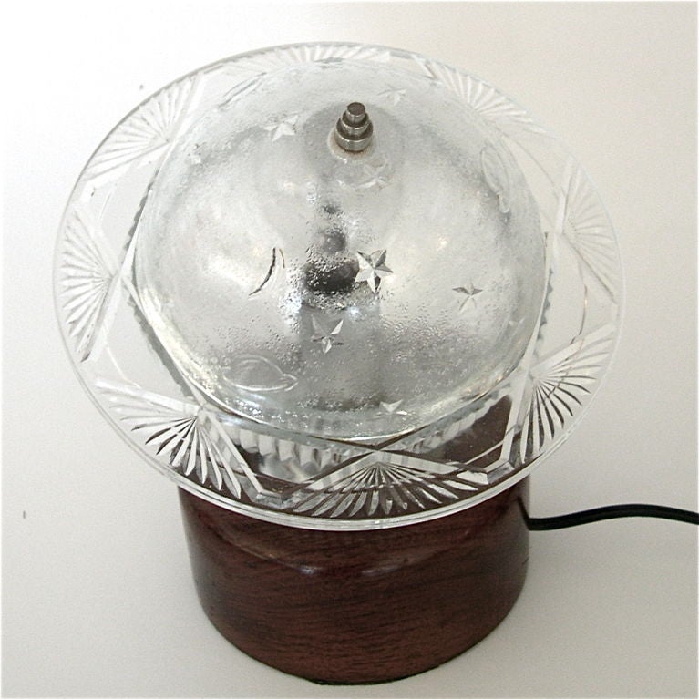 Original 1930's Art Deco Saturn Planet Lamp