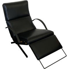 P 40 Leather Lounge Chair by Osvaldo Borsani for Techno