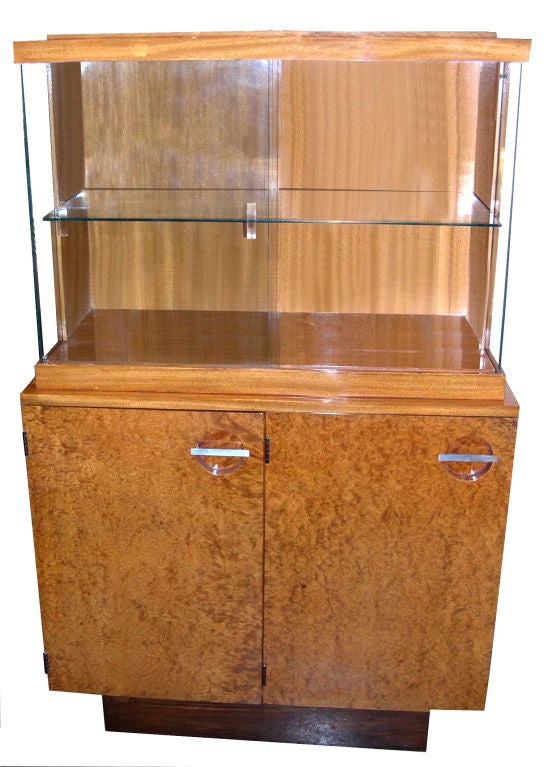 American Streamline Art Deco Tall Cabinet by Gilbert Rohde For Sale