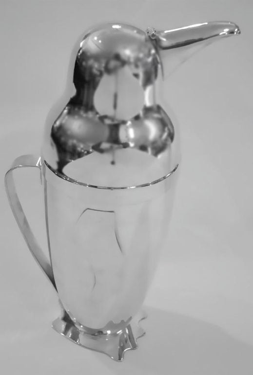 American Selection of 1930's Silver Plated Napier Cocktail Shakers For Sale