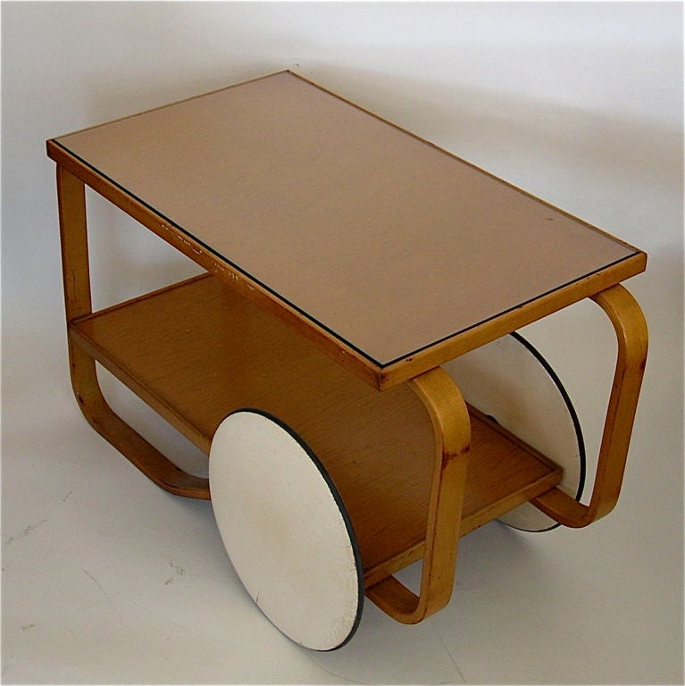 Birch Wonderful Early Original Tea Trolley by Alvar Aalto #98