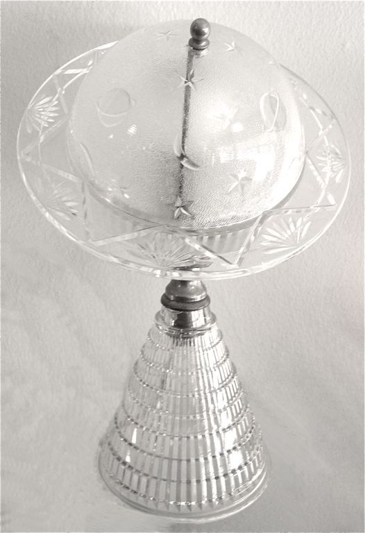 American Original 1930's Art Deco Saturn Planet Lamp
