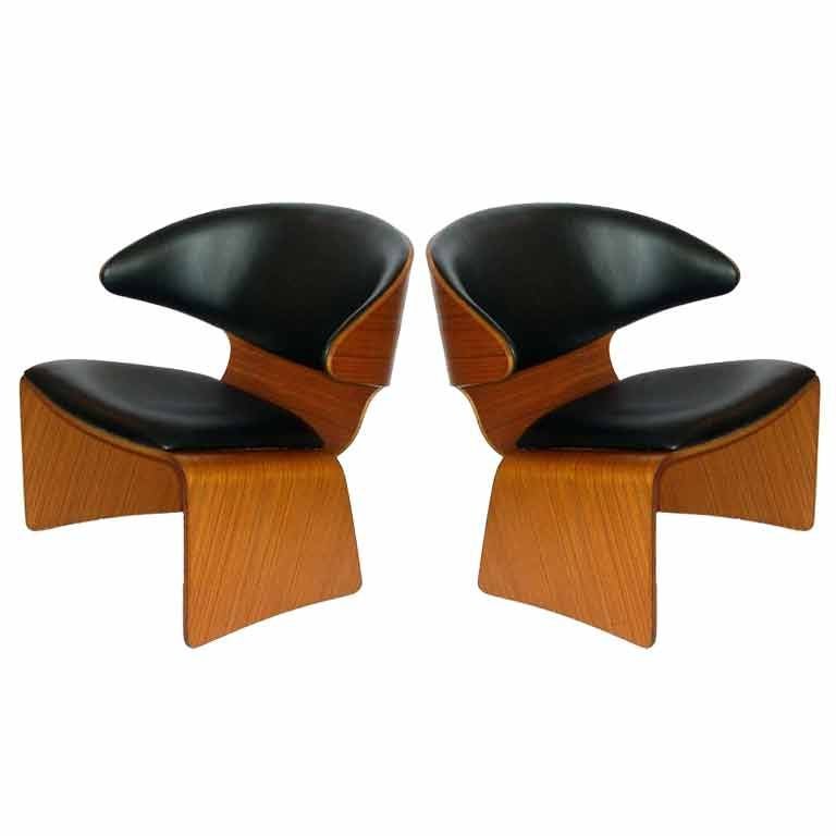 Pair of Bikini Chairs Designed by Hans Olsen for Frem Rojle