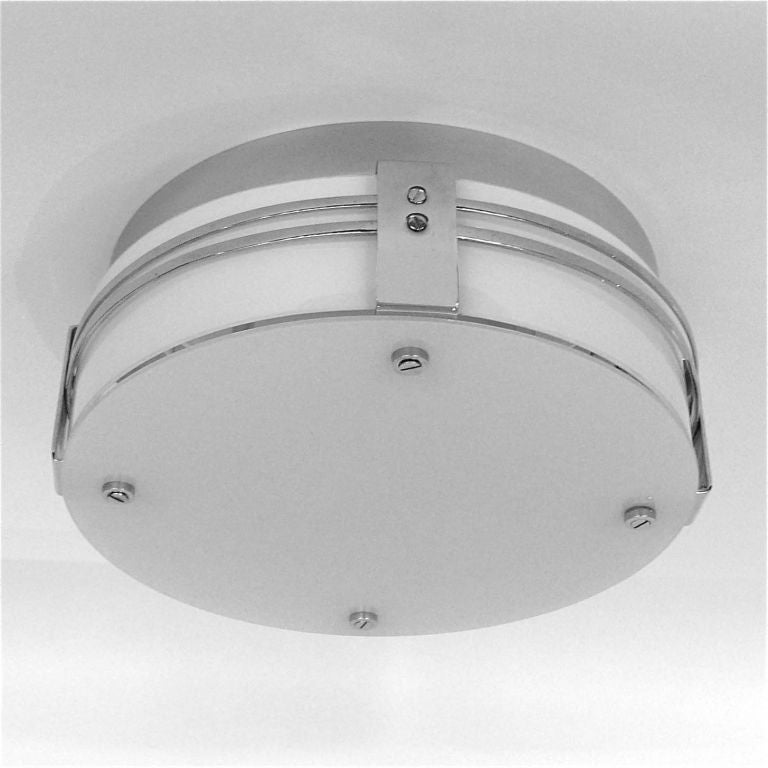 American Rare Streameline Machine Age Ceiling Mounted Light