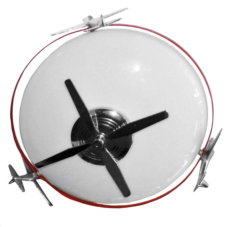 1930's  Racing Airplane Globe for Ceiling Mount
