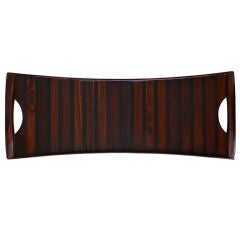 Fine Laminated Rosewood Serving Tray by Don Shoemaker
