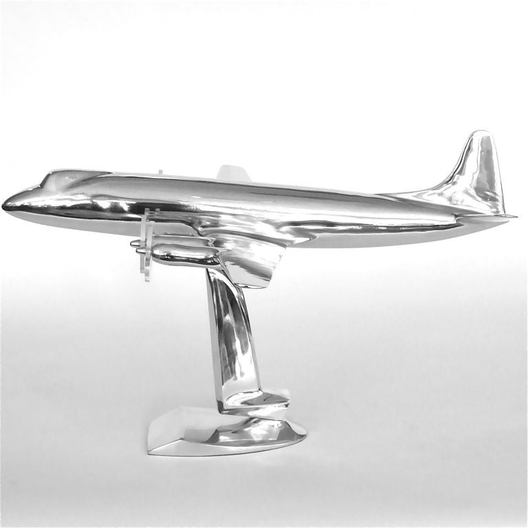 Rare 1957 Lockheed Electra Eastern Airlines Scale Model Airplane In Excellent Condition For Sale In Los Angeles, CA