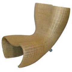 Marc Newson Wicker Felt Chair Produced by Idee