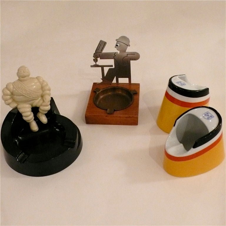 Selection of Art Deco Figural Ashtrays
