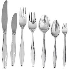 Gio Ponti Sterling Flatware Service for 12 + Serving 94 Pieces